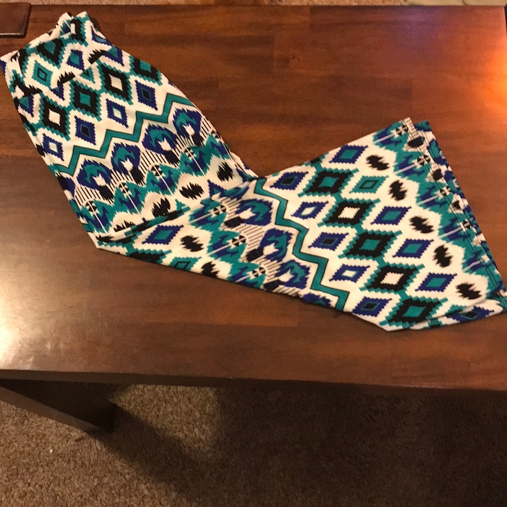 Multi-color chevron pants